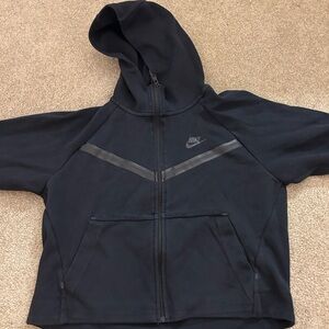 Nike tech Black Zip-Up Hoodie